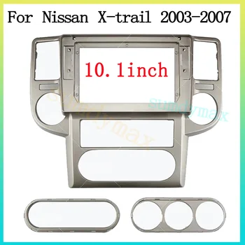 10,1-Дюймовый автомобильный радиоприемник подходит Для Nissan X-TRAIL Xtrail 2003-2007 DVD GPS Mp5 ABS PC Пластиковая Панель приборной панели Плоская Рамка