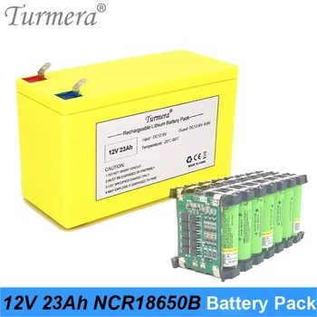 12 В 23Ah Литиевая Аккумуляторная батарея Используйте элемент NCR18650B 3400 мАч для бесперебойного питания 10,8 В 12,6 В Turmera Battery