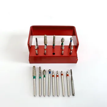2 комплекта зубных щепок Diamond Burs SS ручка для полировки набор для обратной подготовки