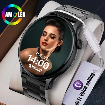 2023 Новые Модные женские смарт-часы с голосовым вызовом, постоянно отображающие мировое время, IP68 Водонепроницаемые спортивные часы для мужчин для Android