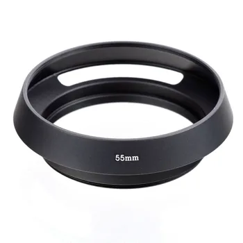 40,5 43 46 49 52 55 58 62 67 мм черная Вентилируемая изогнутая металлическая бленда объектива камеры для Leica M для Pentax для S & ny для Olympus