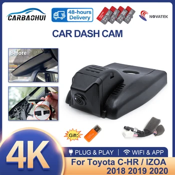 4K HD Ночного видения Подключи и играй Автомобильный Видеорегистратор Dash Cam Камера Видеорегистратор Для Toyota C-HR CHR IZOA 2018 2019 2020 Беспроводной Видеорегистратор