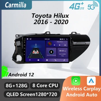 Android Стерео для Toyota Hilux 2016-2020 2 Din Автомобильный Радиоприемник с Экраном Мультимедийный Плеер Навигация GPS Головное устройство Авторадио