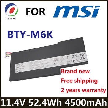 BTY-M6K 11,4 V 52.4Wh Аккумулятор для ноутбука MSI MS-17B4 MS-16K3 GF63 Тонкий 8RD 8RD-031TH 8RC GF75 Тонкий 3RD 8RC 9SC GF65 Тонкий 9SE/SX
