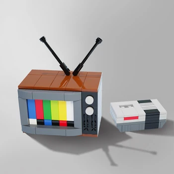 Gobricks Moc NES TV Строительные блоки Креативная модель AZ Sunset Display Кирпичи Развивающие игрушки 