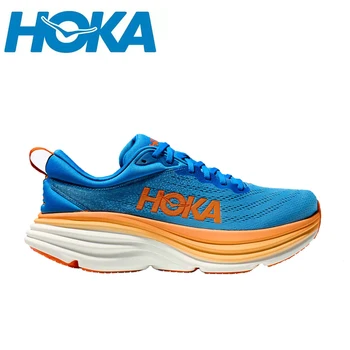 HOKA/ Новые спортивные кроссовки для бега Bondi 8, Дышащая нескользящая дорожная обувь с амортизацией, Мужские кроссовки для тренировок, Женские кроссовки на открытом воздухе