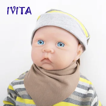 IVITA WG1521 50 см 3,8 кг Силиконовые Куклы Reborn Baby Реалистичные Для Новорожденных, Реалистичная Кожа, Мягкие Высококачественные Игрушки для Детского Подарка