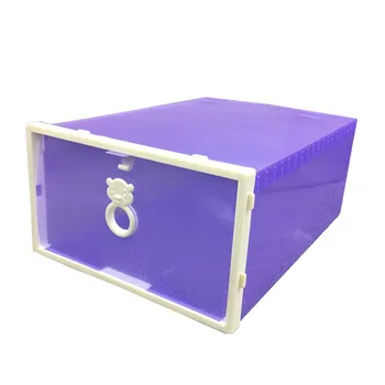 Jul486 Раздвижная Дверь, Пластиковая Утолщенная Прозрачная Коробка для Обуви, Комбинированный Ящик Для Хранения Принадлежностей
