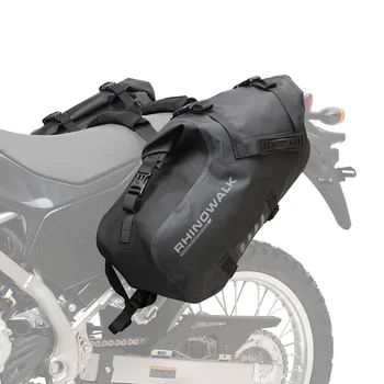 Rhinowalk 18-литровая водонепроницаемая седельная сумка без стойки для мотоцикла, велосипеда, приключений на открытом воздухе, Боковая сумка для сушки