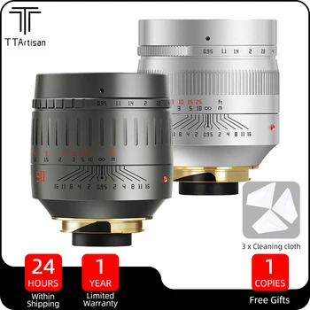 TTArtisan 50 мм f0.95 Полнокадровый Объектив камеры для Leica M Mount M240 M262 M3 M6 M8 M9 M9p M10 С Адаптером