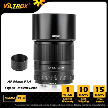 VILTROX 56 мм F1.4 X Объектив с автоматической фокусировкой, Портретный объектив с Большой Диафрагмой для объектива Fujifilm Fuji Lens X Mount X-T30 X-T3 X-T2 Объектив камеры