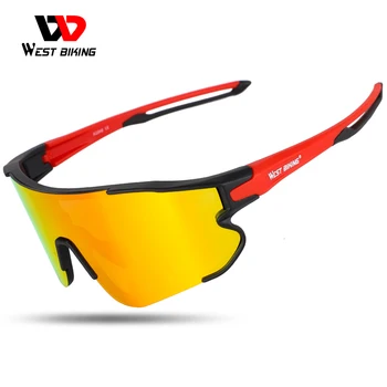 WEST BIKING Очки для Велоспорта на открытом Воздухе HD Поляризованные Спортивные Велосипедные Солнцезащитные очки MTB Горные Очки UV400 Модные Очки Для верховой Езды