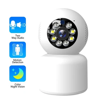 Yoosee 4MP WiFi IP-камера Полноцветного Ночного Видения 2MP 1080P Домашняя Камера видеонаблюдения для внутренней Безопасности Обнаружение Движения Ai Автоматическое Отслеживание