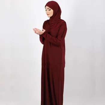 Абайи на Рамадан для Женщин Дубай Абайя Турция Мусульманское Платье-Хиджаб Ид Мубарак Ислам Молитвенное Платье Кафтан Халат Джилбаб Femme Musulmane