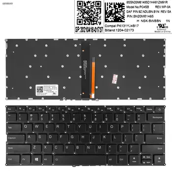 Американская Клавиатура для ноутбука LENOVO V720-14 V720-14IKB V720-14-ISE 7000-13 ЧЕРНОГО цвета с подсветкой