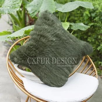 Бесплатная доставка CX-D-79P Домашний декор, вязаная подушка из кроличьего меха, чехол для дивана