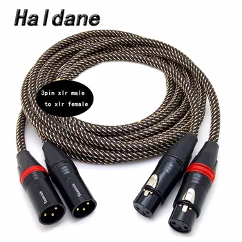Бесплатная доставка Haldane 5N OCC медь супер эталонный соединительный кабель XLR balance 3pin XLR соединительный кабель между мужчинами и женщинами