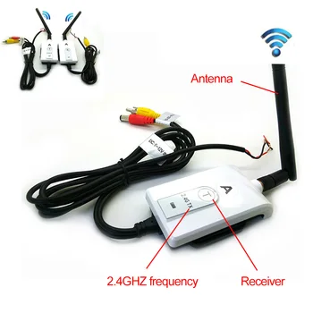 беспроводной AV-кабель 2,4 g, приемник-передатчик для видеомонитора, камеры заднего вида, передатчик видеосигнала + приемник сигнала