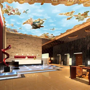 бэйбэхан комната в европейском стиле ТВ фон обои потолочная роспись большая стена 3d персонаж трехмерное изображение утолщенное