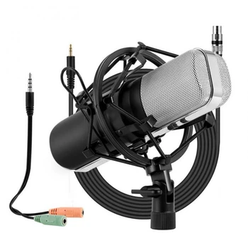 Высококачественный настольный ПК, Профессиональное аудио Пение, USB Конденсаторный микрофон, Запись Микрофона для подкастов