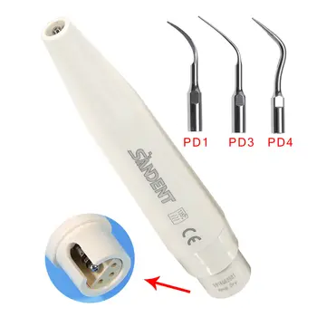 Высококачественный стоматологический ультразвуковой пьезосъемный скалер DTE Satelec Handpiece с 3 шт. наконечниками для масштабирования PD1 PD3 PD4
