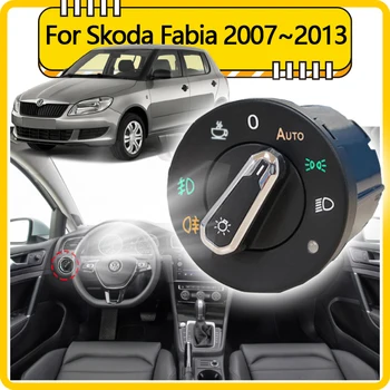 Для Skoda Fabia 2 MK2 5J MG 2007 ~ 2013 Обновление Автоматического Переключателя Фар Автомобильные Аксессуары Автоматическое Управление Светом Модифицированное Устройство 2011