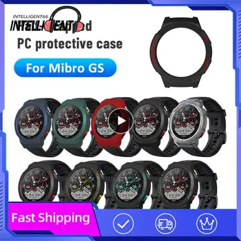 Для Смарт-часов Mibro Gs Защитный чехол для часов с полупрозрачной оболочкой, Рамка для часов из ПК, жесткий чехол, защитный чехол