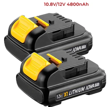 Инструментальный аккумулятор 4800Ah 10,8 V 12V Li-Ion Batterij DCB127, Сменный Аккумулятор DCB124-XJ DCB120 DCB123 DCB122 DCB124 DCB121