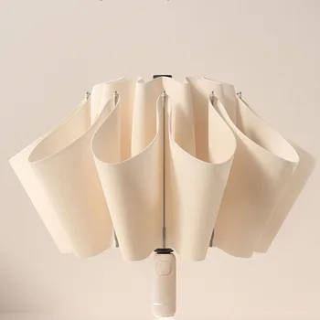 Китайский Автоматический Зонт-Зонт Милый Роскошный Ветрозащитный Прочный Зонт Для Женщин Пляжная Свадебная Сомбрилла Товары Для Дома GY