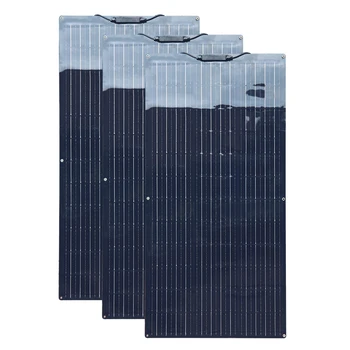 Комплект солнечных панелей/18 В Гибкая Фотоэлектрическая placa solar 100 Вт 200 Вт 300 Вт 400 Вт 500 Вт 600 Вт 12 В 24 В 36 В Высокоэффективные Панели Solares