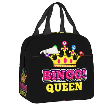 Ланч-бокс Bingo Queen Для Женщин, Водонепроницаемая Термосумка для ланча с пищевой изоляцией, Офисные Рабочие Сменные сумки Для пикника