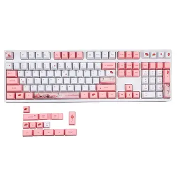 Механическая клавиатура Sakura OEM PBT Cherry Blossom Keycap для сублимации краски, Горячая новинка