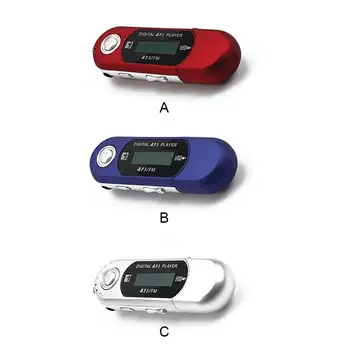 Мини MP3-плеер 2 в 1 Без Потерь Звука, Небольшой Флэш-накопитель, ЖК-музыкальный Плеер с Аудиоразъемом 3-5 мм, Автоматическое Выключение для Школы