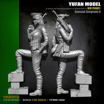Модель Yufan 1/35 Фигурка солдата из смолы, собранная своими руками YFWW35-1860