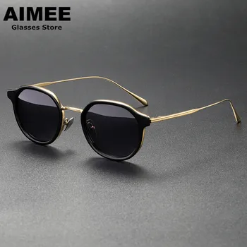Модные солнцезащитные очки из чистого титана TANGO могут сочетаться с линзами для близорукости, поляризованными солнцезащитными очками с защитой от ультрафиолета, мужскими оптическими очками