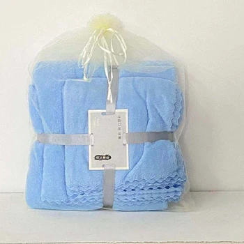 Набор банных полотенец из коралловой шерсти Для взрослых, Мягкие Коралловые полотенца для купания, набор полотенец из микрофибры для ванной комнаты