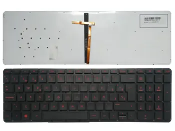 Новая испанская/русская/арабская клавиатура с подсветкой для HP Pavilion 15-P 15-P000 15t-p000 15t-p100 17-f 17-f000 17t-f000 17z-f000