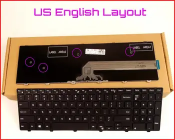 Новая Клавиатура американской английской версии для ноутбука Dell Inspiron 15-5000 5542 15-5545 5547 i5547 3543 Черного Цвета с рамкой Без подсветки