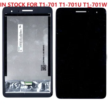 Новый ЖК-дисплей T1-701U для 7-дюймового Huawei Honor Play Mediapad T1-701 T1-701W с сенсорным экраном и цифровым преобразователем в сборе