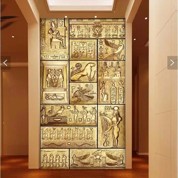 обои wellyu 3d художественная роспись HD красота древнеегипетской культуры, покрывающая домашний декор, современная настенная живопись для обоев