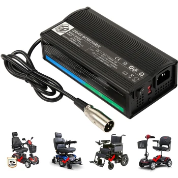 Свинцово-кислотное зарядное устройство XLR HP8204B на 24 Вольта 4.0 ампера для электрической инвалидной коляски и самоката