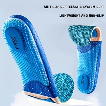 Силиконовые Ортопедические Стельки для Обуви, Высокоэластичная Спортивная Амортизирующая Стелька для Поддержки Свода Стопы при Подошвенном Фасциите, Подошва для обуви