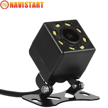 Универсальная резервная камера заднего вида HD для парковки автомобиля с кабелем питания 8 светодиодов ночного видения 170 широкоугольная камера