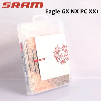 Цепь SRAM GX NX EAGLE 11-12 Скоростная Цепь Для Горного Велосипеда с Гравием 11v 12v Mtb Current PC XX1 Цепь 118L 126L с Силовым Замком