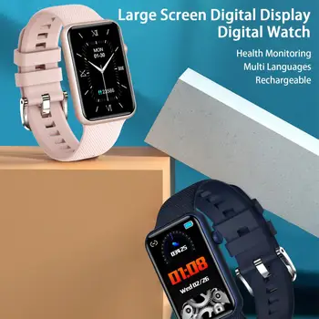 Часы, совместимые с Bluetooth, Профессиональный Мониторинг состояния 1,57-дюймового экрана, Цифровые часы, цифровые наручные часы