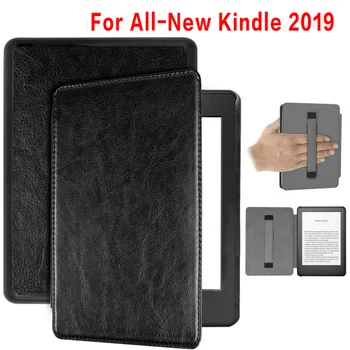 Чехол из искусственной кожи для совершенно нового Kindle для 2019 Kindle Touch Case 10-го поколения на магните с держателем для рук