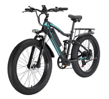 Электрический Велосипед с Толстыми Шинами Smlro V5 1000W 48V 13ah Электрический Гибридный ebike Снежный Горный Велосипед С Полной Подвеской Для Мужчин